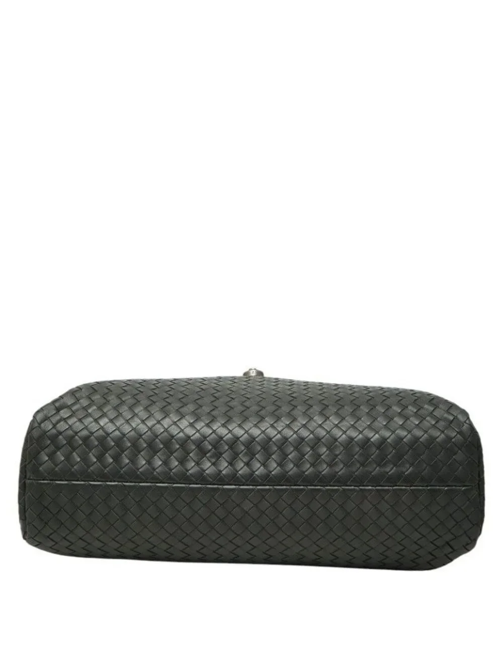 Bottega Veneta Intrecciato Business Briefcase Gray Leather